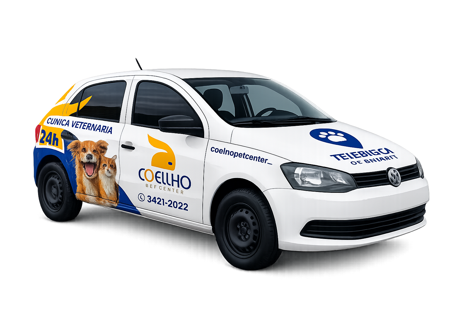 Carro de Tele Busca de animais da Coellho Pet Center